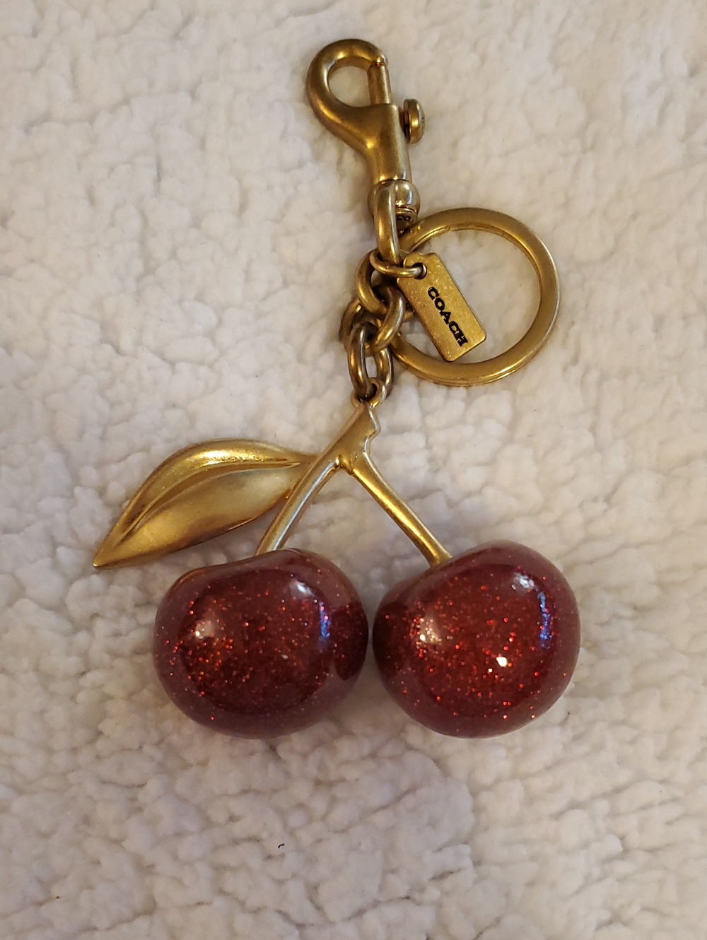 COACH Cherry Bag Charm
